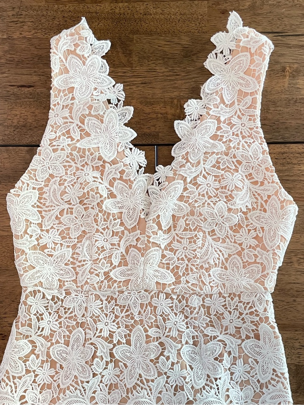 Jill Stuart Sleeveless White Floral Lace Sheath Dress size 8 - Picture 4 of 8